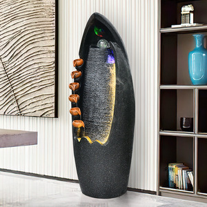 Feng Shui Ball Fountain <b>Ornament</b> Electric With Backlight Irregular Shape For Home Office Study Entryway Decoration - Product Image 2