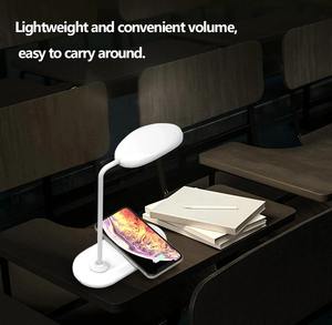 LED Desk Lamp With <b>Wireless</b> Charger,Multifunction Table Lamp with 3 <b>Light</b> Modes,Touch Night <b>Light</b> for Bedroom Reading Lamp - Product Image 2