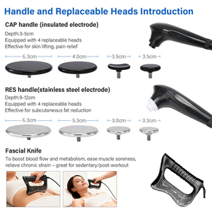 Appareil portable 3 en 1 pour le lifting du visage et du cou, thérapie Tecar 448 kHz, machine de raffermissement cutané <span class=keywords><strong>Master</strong></span> 448k - Product Image 4