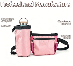 Sac de dressage pour animaux de compagnie, sac à friandises pour animaux avec ceinture réglable, sac à friandises pour chien avec fermeture éclair, sacs de dressage pour chien à porter à la taille - Product Image 1