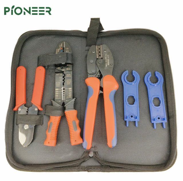 Solar Pv Tool Kits for Solar Connector Set Construction Electrician Repair Photovoltaic Assembly Solar Power Installation