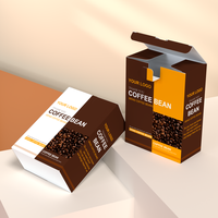 Caja de Café Instantáneo de Papel Reciclado con Impresión Personalizada y Logotipo, Empaque para Café Espresso Instantáneo