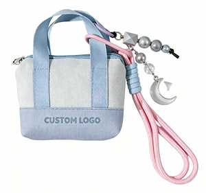 Mini sac fourre-tout promotionnel pratique pour entreprise avec porte-clés et pendentif à motif personnalisable pour sac à main, sac à dos, cadeau - Product Image 1