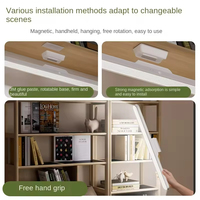 Longueur 42cm Rechargeable 1200mA LED Cool Light Grand Angle Eclairage Rotatif Lampe de Table de Lecture Magnétique