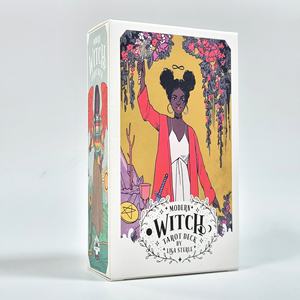 Nuevo: <span class=keywords><strong>Baraja</strong></span> de Tarot Moderna de Bruja de 12*7cm, 78 Cartas de Papel Recubierto, Cartas de Oráculo de Tarot en Inglés con Guía - Product Image 2