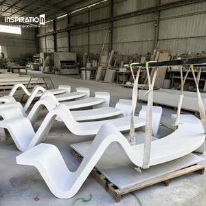 Seduta Artistica Astratta in UHPC, Resistente alle Intemperie, Arredo <span class=keywords><strong>Esterno</strong></span> per Centri Artistici, Parchi Scultorei e Paesaggistica - Product Image 4