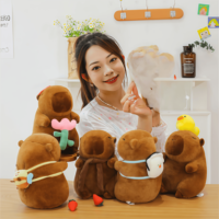 Peluche Capybara très populaire, 8 pouces, avec accessoires, plusieurs styles, adorable poupée, cadeau, vente en gros