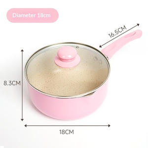 Panela de Leite Antiaderente de Pedra Maifan com Tampa de Vidro Temperado para Fogão Universal, Ideal para Papinhas de Bebê e Macarrão <span class=keywords><strong>Instant</strong></span>âneo - Product Image 6