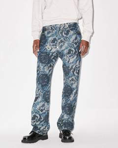 YKMOZI nouveau gros vêtements de rue grande taille tapisserie personnalisée hommes pantalons Vintage hommes tapisserie pantalon Jacquard Baggy Denim pantalon - Product Image 3