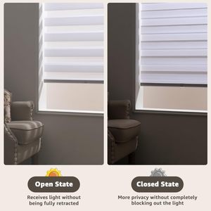 Khách sạn hướng dẫn sử dụng Zebra mù siêu Màn cửa sổ mù hai lớp Zebra bóng râm phòng tối bóng râm không dây Con lăn Zebra mù - Product Image 5