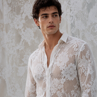 Tissu en dentelle jacquard de tulle français rose, tricoté et brodé, extensible, écologique, en nylon, pour la mode et le textile de maison, vente en gros