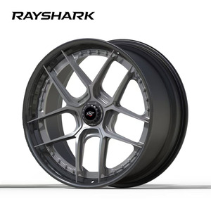 Jantes RS Custom 20 21 pouces en fibre de carbone avec lèvre enveloppante, <span class=keywords><strong>5</strong></span> branches, à blocage central pour Porsche 911 GT3 Ferrari F8 Tributo - Product Image 1