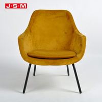 Salle de conférence française moderne Salle de séjour en mousse Fauteuil de loisirs en tissu cachemire pour une place