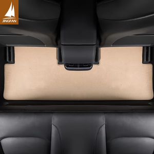 พรมปูพื้นรถยนต์หรูหราสีเบจ ไนลอนแท้ทั้งชุด <span class=keywords><strong>ราคา</strong></span>โรงงาน สำหรับรถยนต์เทสล่า รุ่น <span class=keywords><strong>3</strong></span>/รุ่น X กันน้ำและกันลื่น - Product Image 5