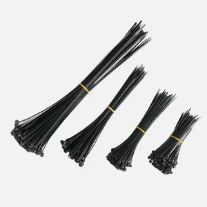 Attaches de câble en nylon personnalisées fermeture à glissière autobloquante pince de câble magnétique <span class=keywords><strong>Velcro</strong></span> 4.8*300mm 200 pièces par sac taille personnalisée - Product Image 1