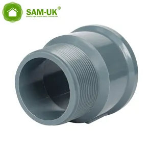 Factory production in the current season male adapter garden plastic pipe threaded pvc drainage pipe and fittings grey