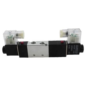 YUMO Katup Solenoid 4V200 Seri 5/2 Way 5 Port 2 Posisi Pilot Internal atau Pilot Eksternal AC220V AC110V AC24V DC24V DC12V - Product Image 6