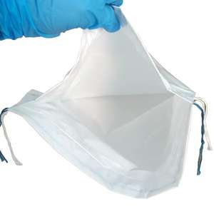 ถุงอาเจียนพลาสติก LDPE สีขาวสำหรับใช้ในโรงพยาบาล พร้อมเชือกสองเส้นและแผ่นซับเหงื่อ สำหรับผู้สูงอายุในบ้านพักคนชรา - Product Image 3