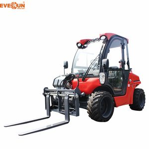 Everun High Quality ERT1500 CE 1.35ton Hydraulic Front End Small Diesel Bucket Mini Wheel Loader Telescopic Telehandler - Product Image 2