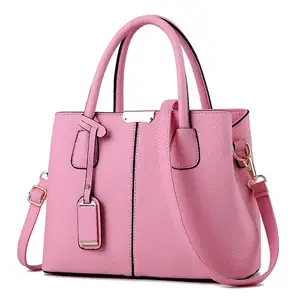 RU Handbag RU Handbag High Quality Latest Female Stylish Tote Brand Pu Hot Travel Quilted Pink Large Shoulder Handbags Supplier