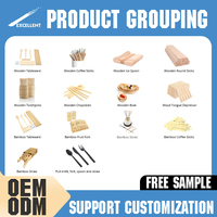 Bâtons de crème glacée en bois antiadhésif de qualité alimentaire en bois de bouleau biodégradable jetable bâtons de Popsicle