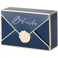 Maßgefertigte Umschlag-Stil Hochzeits-Gastgeschenk Schokoladen-Geschenkbox Süßigkeiten-Verpackung Papierbox für Party- und Event-Geschenke