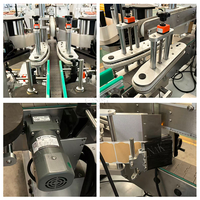 Machine d'étiquetage électrique linéaire automatique à double face à colle humide Emballage en bois Plc et composants de base du moteur