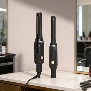 Plancha <span class=keywords><strong>de</strong></span> pelo mini <span class=keywords><strong>de</strong></span> doble uso para <span class=keywords><strong>hombre</strong></span>, rizador transfronterizo, para cabello corto y voluminoso, con mango <span class=keywords><strong>de</strong></span> plástico, para peinados con efecto <span class=keywords><strong>permanente</strong></span> - Product Image 1