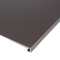 Tôle d'aluminium anodisé satiné bronze taupe marron pour revêtement mural d'hôtel, mur rideau, plafond, décoration intérieure 5052 AA15 AA20