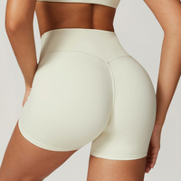 Shorts de compression personnalisés taille haute, extensibles dans 4 directions, séchage rapide, pour yoga, gym, entraînement, fitness, course à pied, vêtements de sport