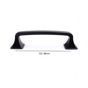 WEKIS High Quality Zinc Matte <b>Black</b> Cabinet Hardware New Design American Style Bedroom Kitchen Handles Cup Dresser Drawer - Product Image 3