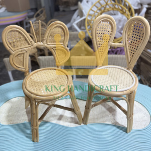 Silla de ratán hecha a mano de diseño personalizado para niños, fabricante OEM ODM, muebles naturales para bebés para decoración de asientos en interiores y exteriores - Product Image 2