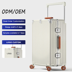 360 độ Spinner bánh xe sang trọng Carry-on Xe đẩy túi với hợp kim nhôm bền Xe đẩy Caster khung nhôm hành lý Vali - Product Image 1