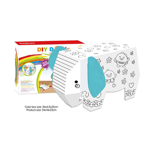 ภาพวาด<span class=keywords><strong>ช้าง</strong></span>กระดาษลูกฟูกของเล่น Doodle ลูกช้างสีขาวสำหรับเด็ก - Product Image 1