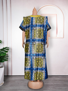 <span class=keywords><strong>Robe</strong></span> Longue Africaine Brodéee et Imprimée, Grande Taille pour Femmes Musulmanes, Style Tendance - Product Image 6