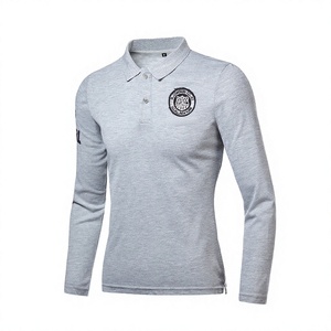 Chemises de golf imprimées de haute qualité pour hommes, t-shirts courts personnalisés pour l'été, 25 % coton, 75 % polyester, vente en gros - Product Image 2