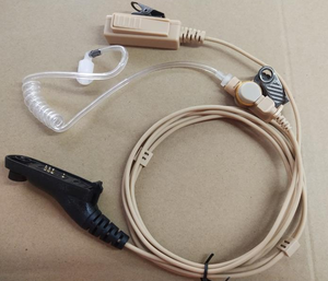 Auriculares air de <span class=keywords><strong>2</strong></span> cables, color Beige y negro, para MOTOROLA APX1000 - Product Image 2