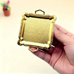 Miniature per Scene OB11, Accessori per Casa delle Bambole, Cibo Giocattolo, Piatto per Torte Cinesi, Vassoio per Dim Sum, Utensili da Cucina in Lega - Product Image 3