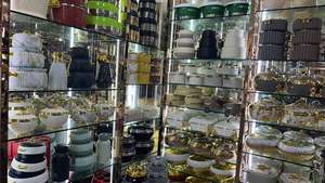 1L termo de doble pared jarra al vacío frasco árabe tetera 180ml taza de vidrio placa Relife 75ML Cawa tazas tapa dorada para Ramadán - Product Image 5