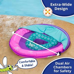 ห่วงยางว่ายน้ำเด็กแบบปรับได้พร้อมหลังคาบังแดดสำหรับเด็กอายุ 6-24 เดือน - Product Image 6