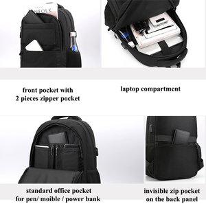 Nueva mochila unisex <span class=keywords><strong>para</strong></span> ordenador <span class=keywords><strong>portátil</strong></span> de moda logotipo personalizado carga USB adolescentes estudiantes universitarios mochila escolar bolsas - Product Image 5