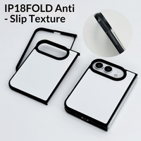 Compatible avec les coques de téléphone pliables 18 Fold/ULTRA Premium en TPU antichoc, antidérapantes, texturées, vierges, pour sublimation DIY