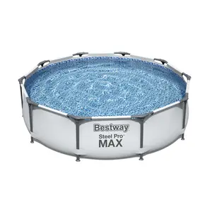 Bestway 56406 Staal Pro Max Zwembad Bovengronds Zwembad Kleine Ronde Zwembad 3.05M X 76Cm