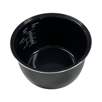 Cuiseur à riz électrique 2L avec revêtement intérieur amovible en alliage d'aluminium, revêtement en céramique, surface antiadhésive, pour usage domestique