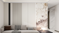 Paneles de Pared WPC de Diseño 3D Moderno de Alta Calidad con Patrón Floral para Baño, Hogar y Apartamento