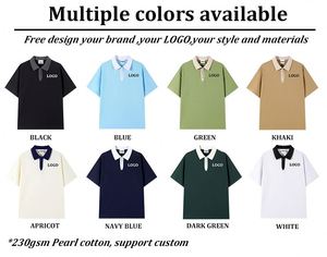남성용 폴로 티셔츠 용 하이 퀄리티 코튼 2 색 조합 폴로 셔츠 니트 원단을위한 맞춤형 풀 코튼 프린트 - Product Image 5