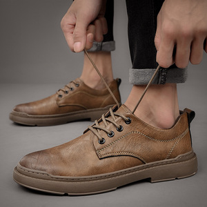 รองเท้าลำลองแบบสวมใส่สบาย ระบายอากาศได้ดี สำหรับผู้ชาย ส้นแบน เหมาะสำหรับฤดูใบไม้ผลิ ฤดูร้อน ฤดูใบไม้ร่วง ฤดูหนาว - Product Image 6