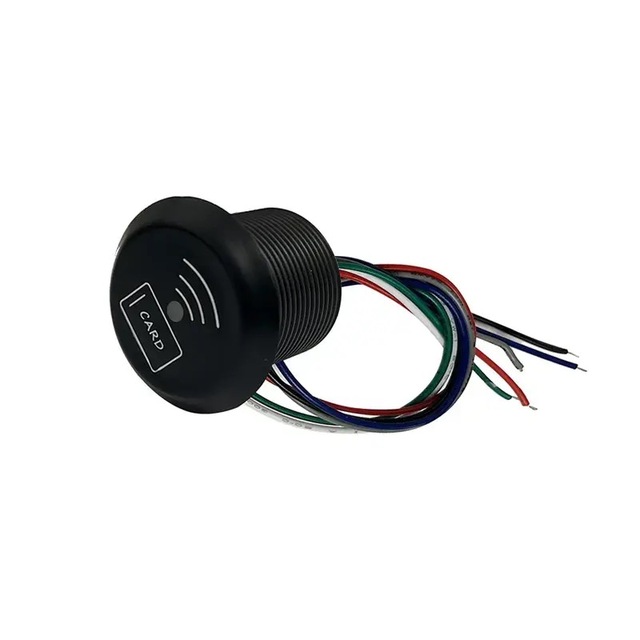Black Color Mini RFID  IButton Wiegand Reader/125khz or 13.56mhz Card Reader for Access Control Elevator System