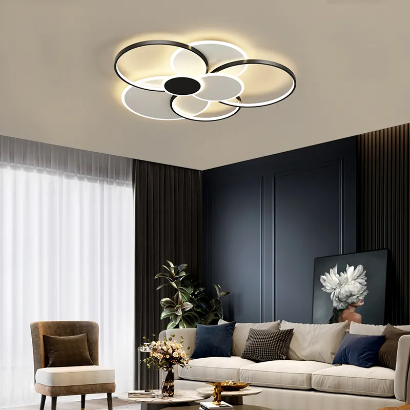 Factory Wholesale Hotel Bedroom Led Ceiling Light Fixtures For Home Living Room Modern Led Ceiling Lamp Nordic Light New 2021
