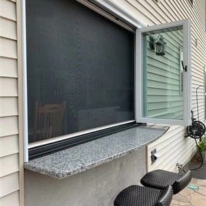 Tenda Avvolgibile Moderna per Esterni, Sistema a Zip per Porte del Garage, Antivento e Impermeabile, Facile da Usare - Product Image 5